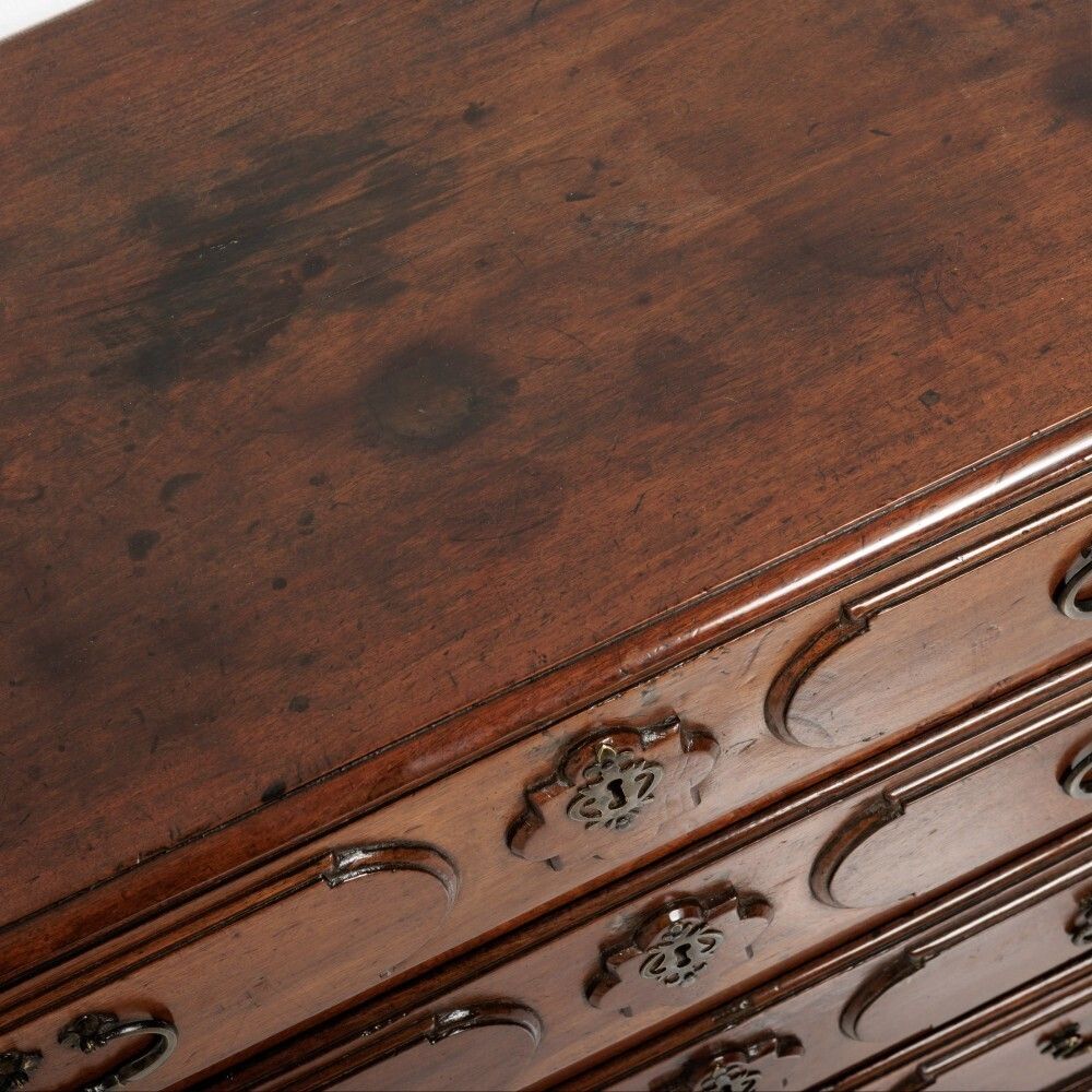 photo for sale 18th Century Walnut Italian Chest Of Drawers