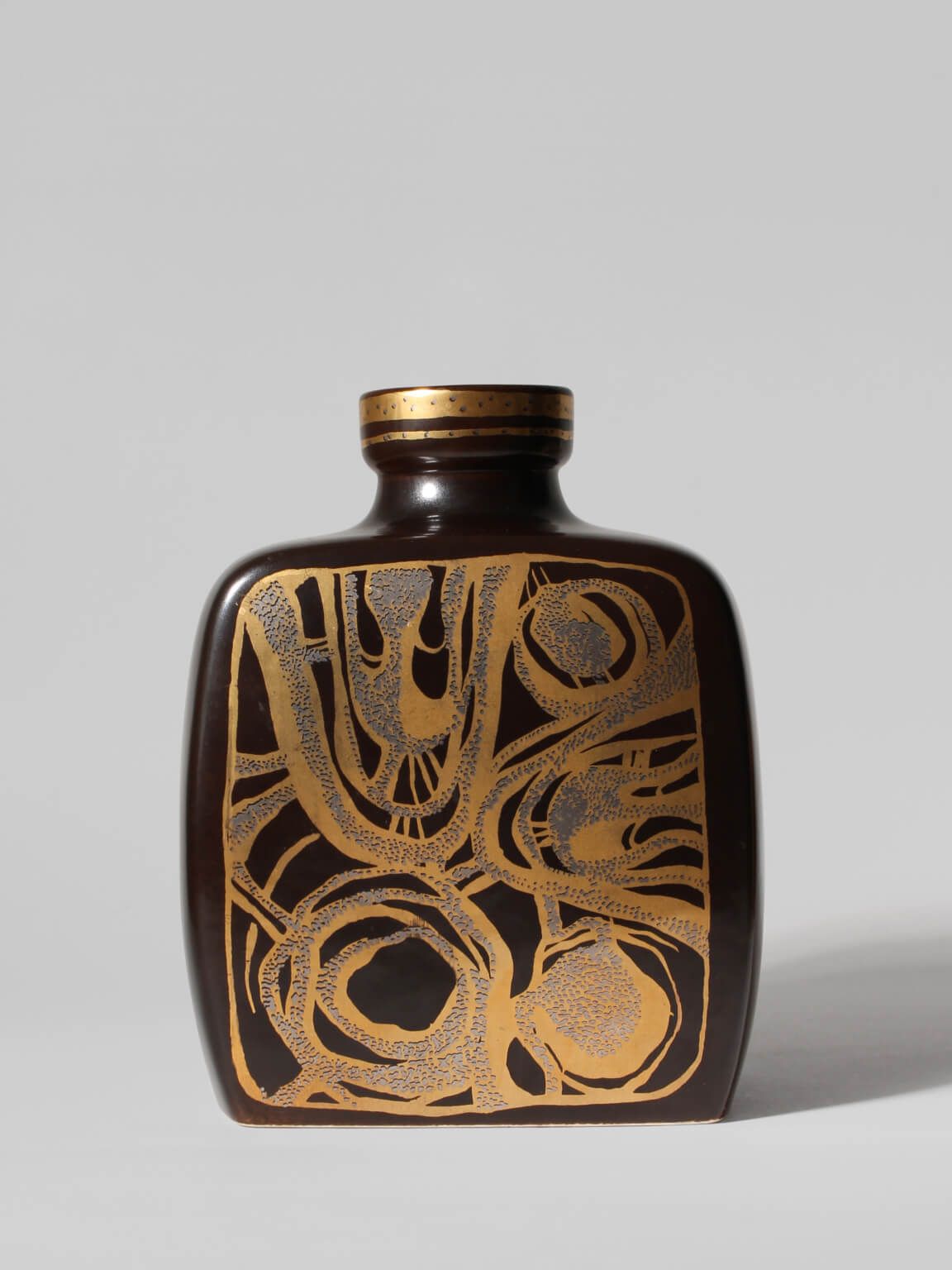 Gerd Hiort Petersen Ceramic Abstract Vase, For Søholm, 1960s, Denmark