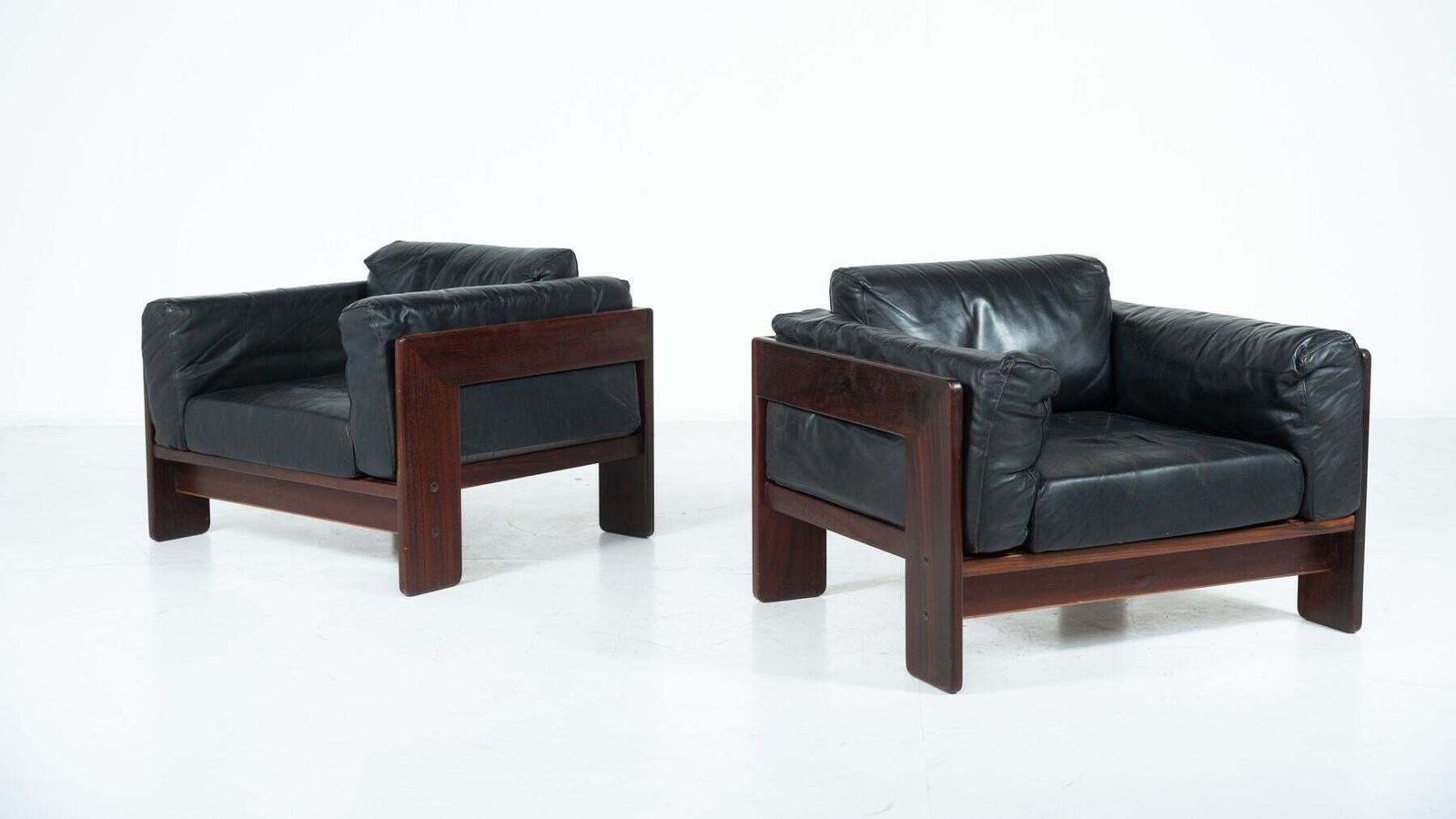 Furniture Pair Of Bastiano Armchairs By Tobia Scarpa For Knoll, Italy, 1962 photo