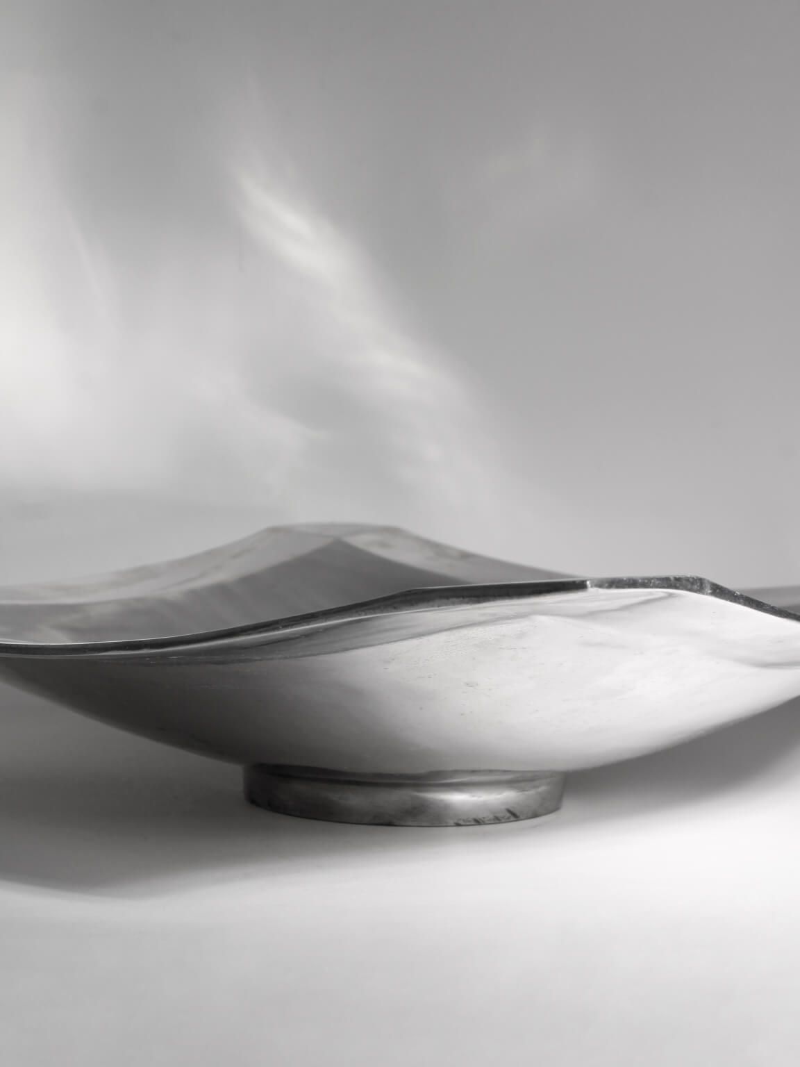Polished Aluminum Square Large Bowl photo furniture