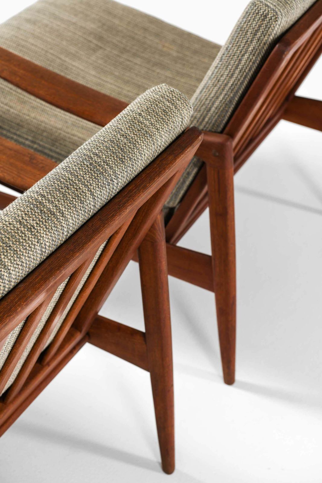 Pair Of Kandidaten Teak Easy Chairs By Ib Kofod Larsen, 1950s photo Furniture