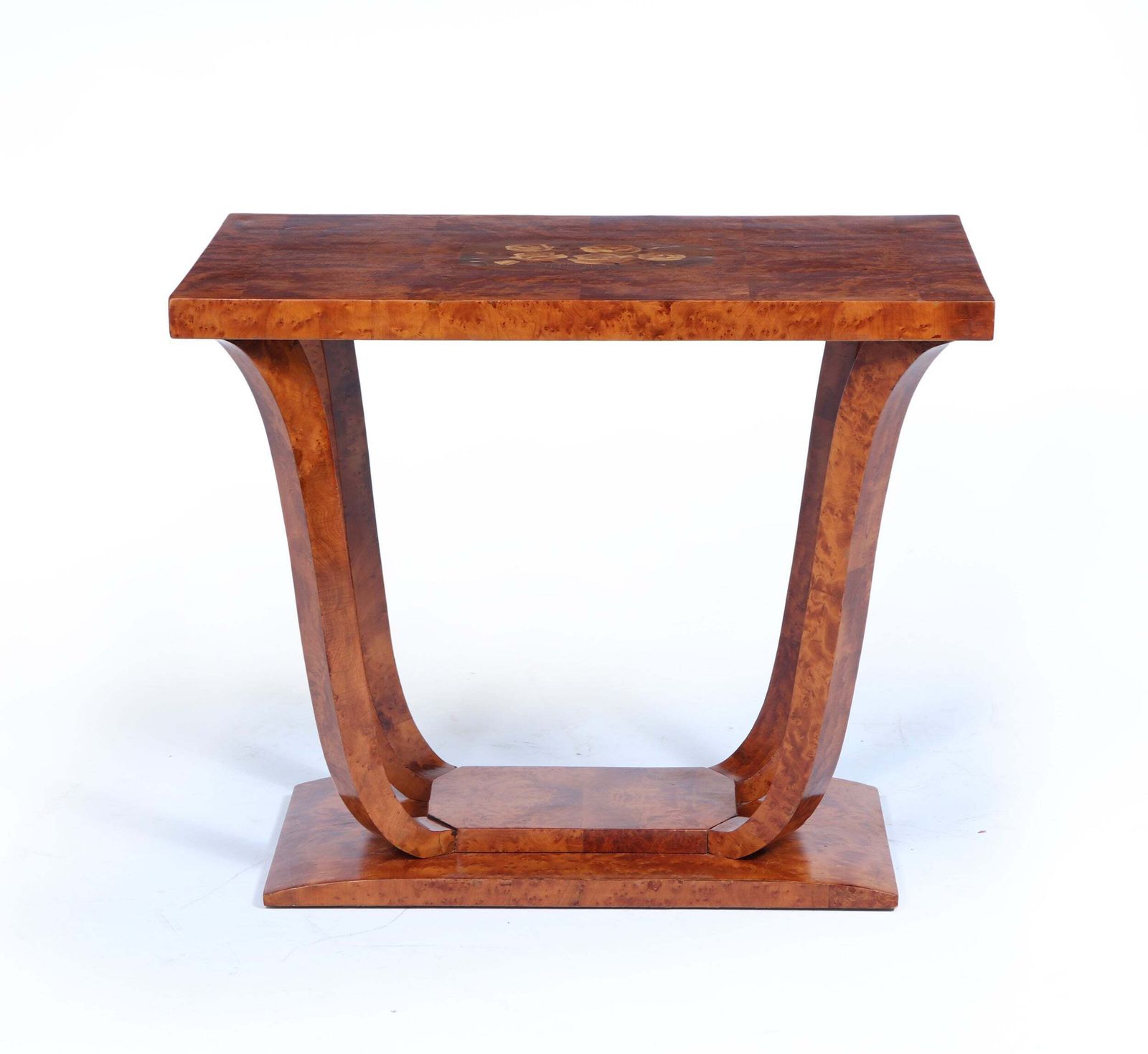 French Art Deco Burr Yew Cocktail Table photo furniture