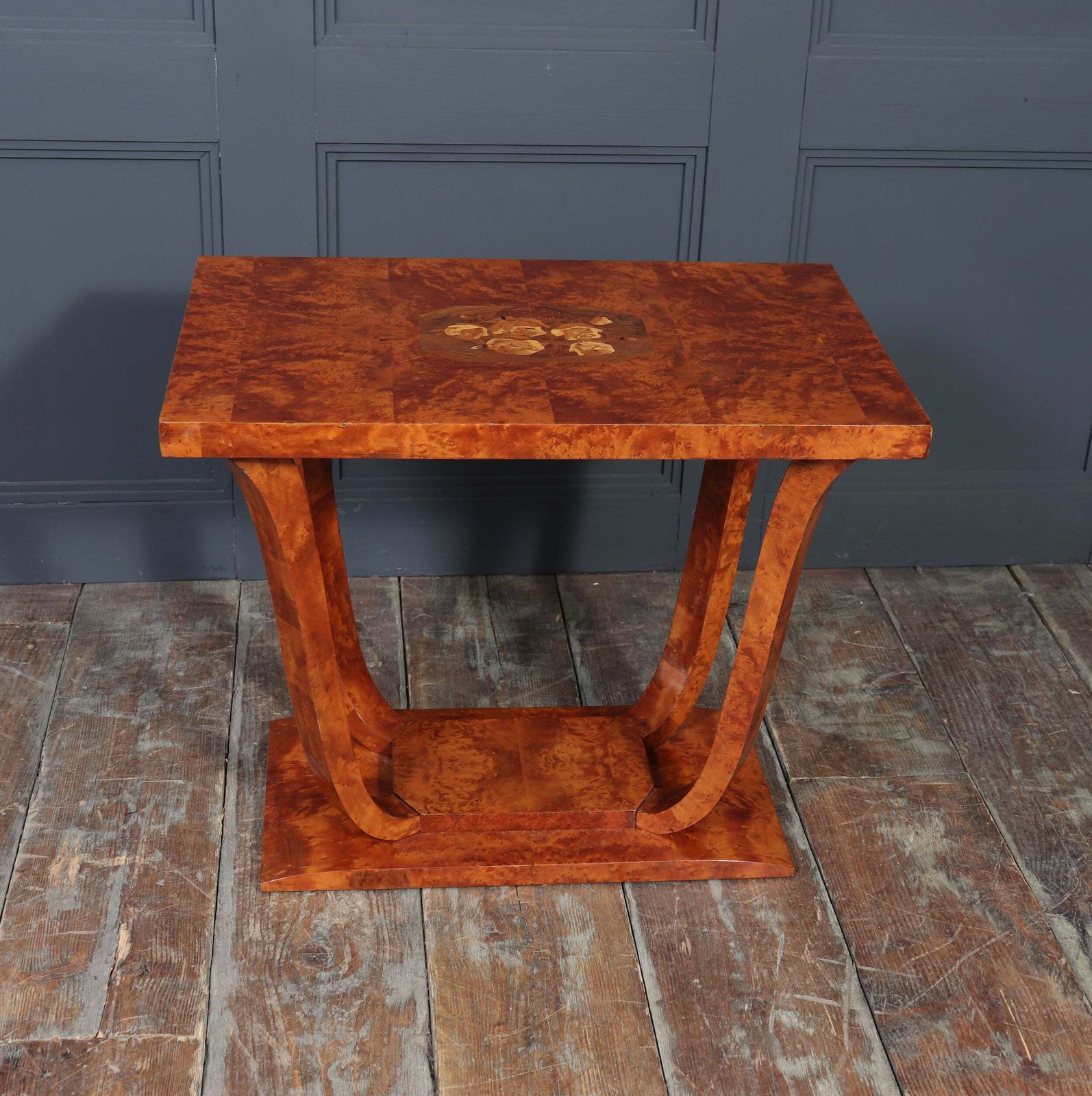 photo vinterior French Art Deco Burr Yew Cocktail Table