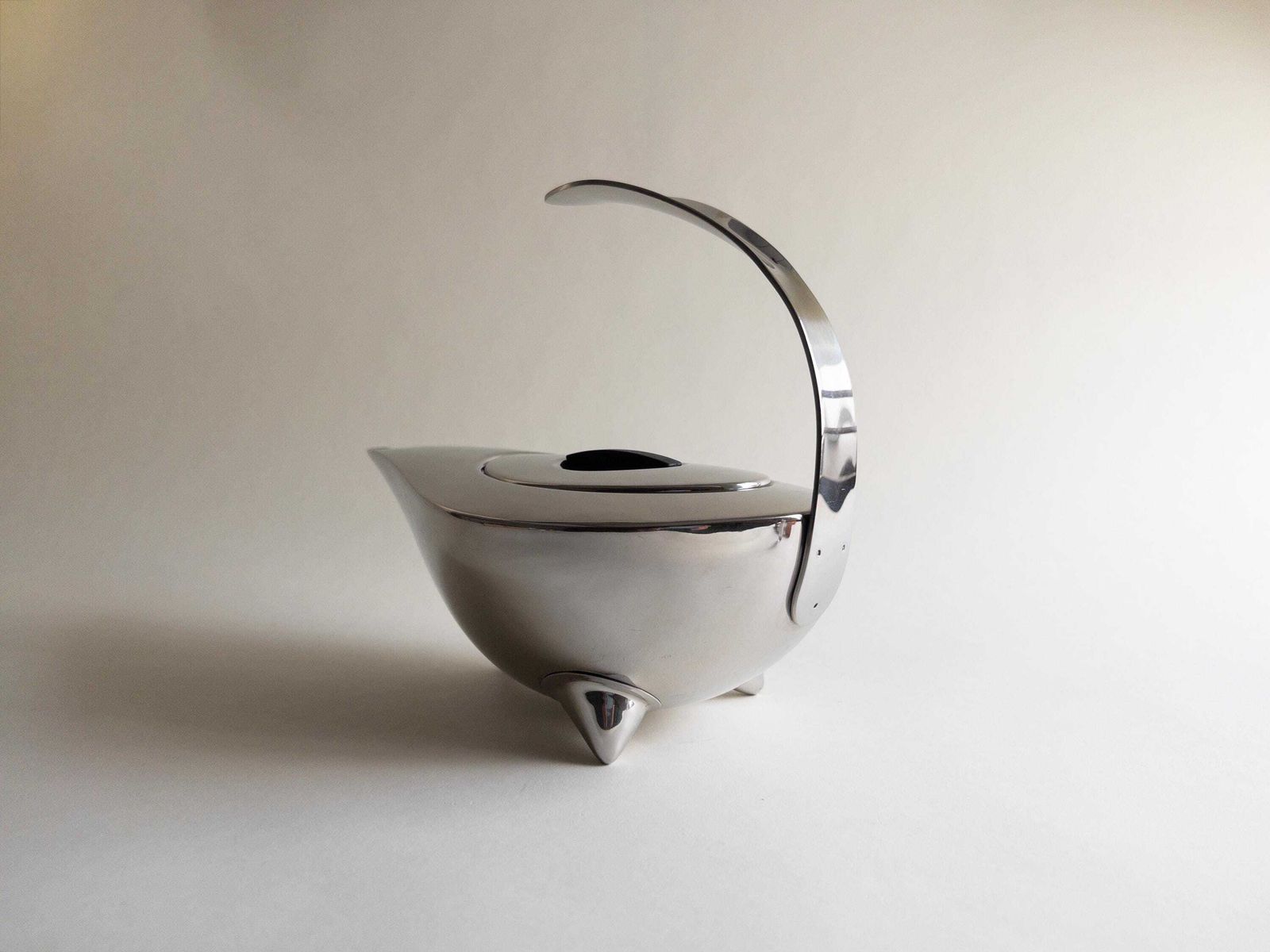 171.0 Théière Bodum Naoko vintage en acier inoxydable avec infuseur, design danois photo