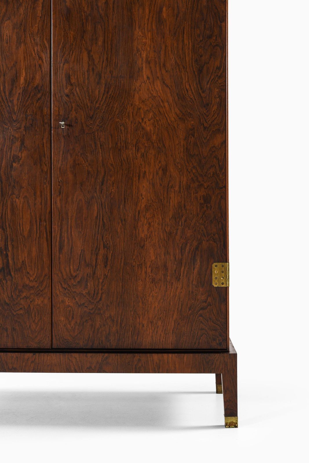 Cabinet Or Wardrobe In Brass And Rosewood By Palle Suenson, 1930s photo furniture