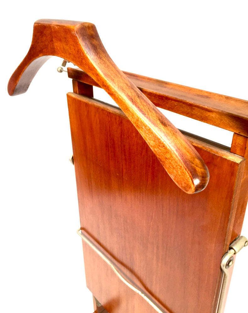 Antique Wooden Gentlemens Valet Stand & Trousers Press Mid 20th Century photo Furniture