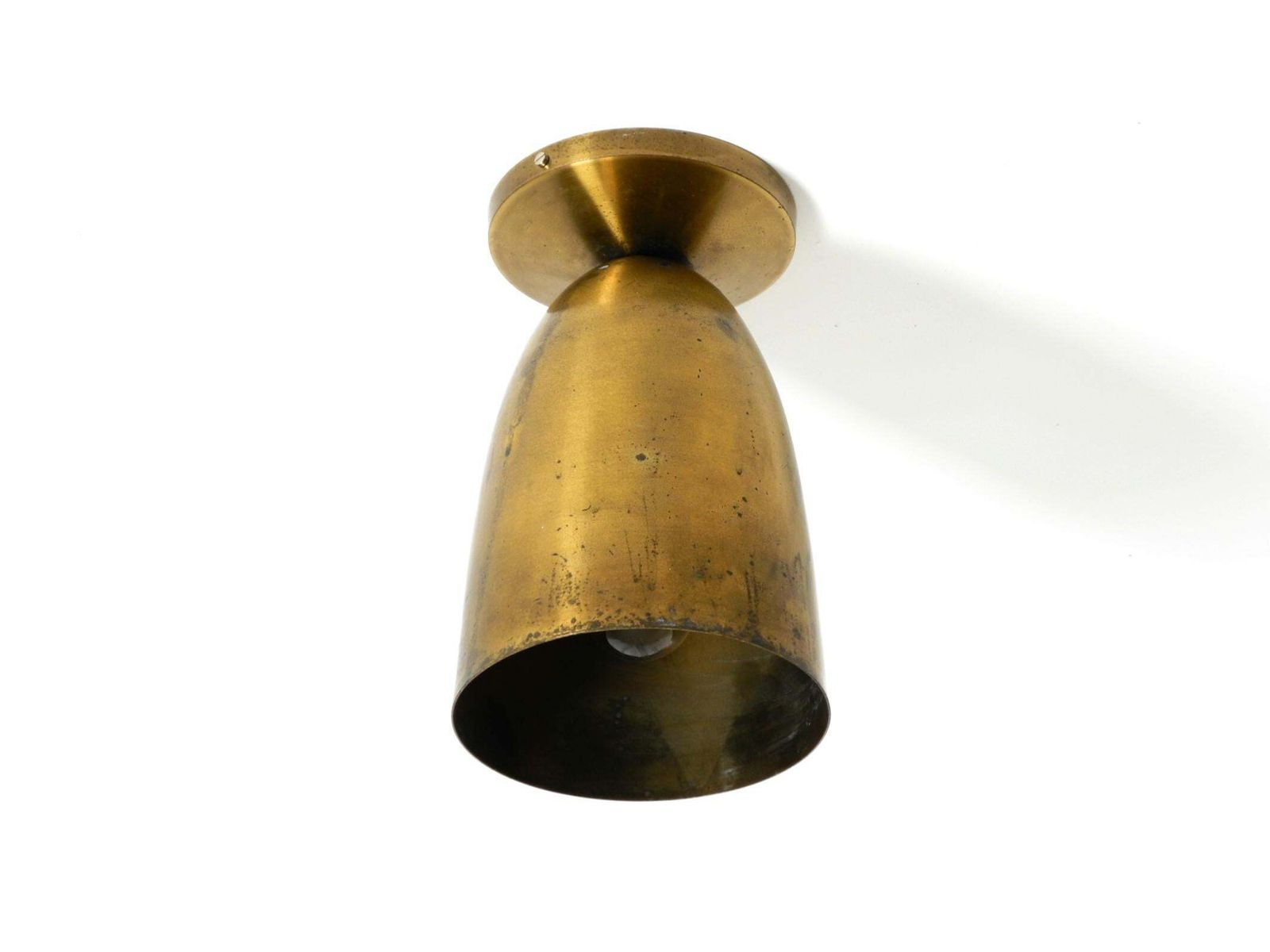 Grote Mid-Century Modern messing plafondlamp photo Verlichting
