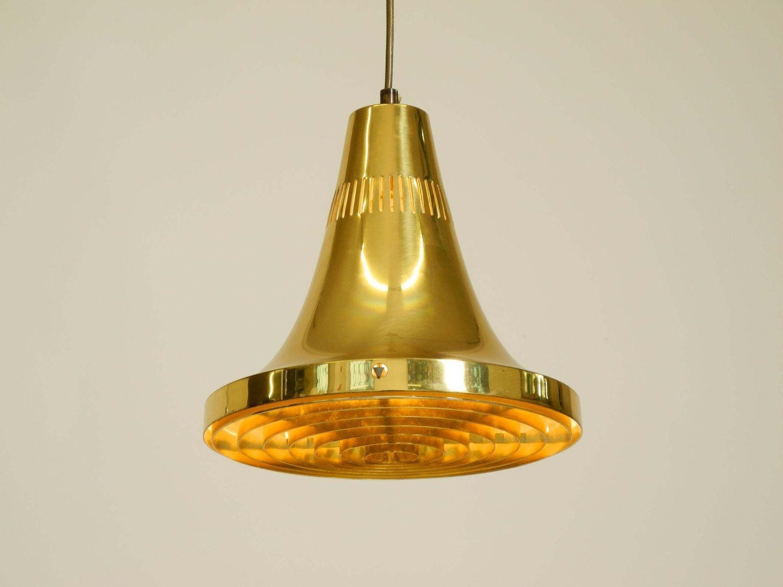 Hans Agne Jakobsson messing hanglamp, model T 598, Markaryd, Zweden, jaren 1960 photo buy