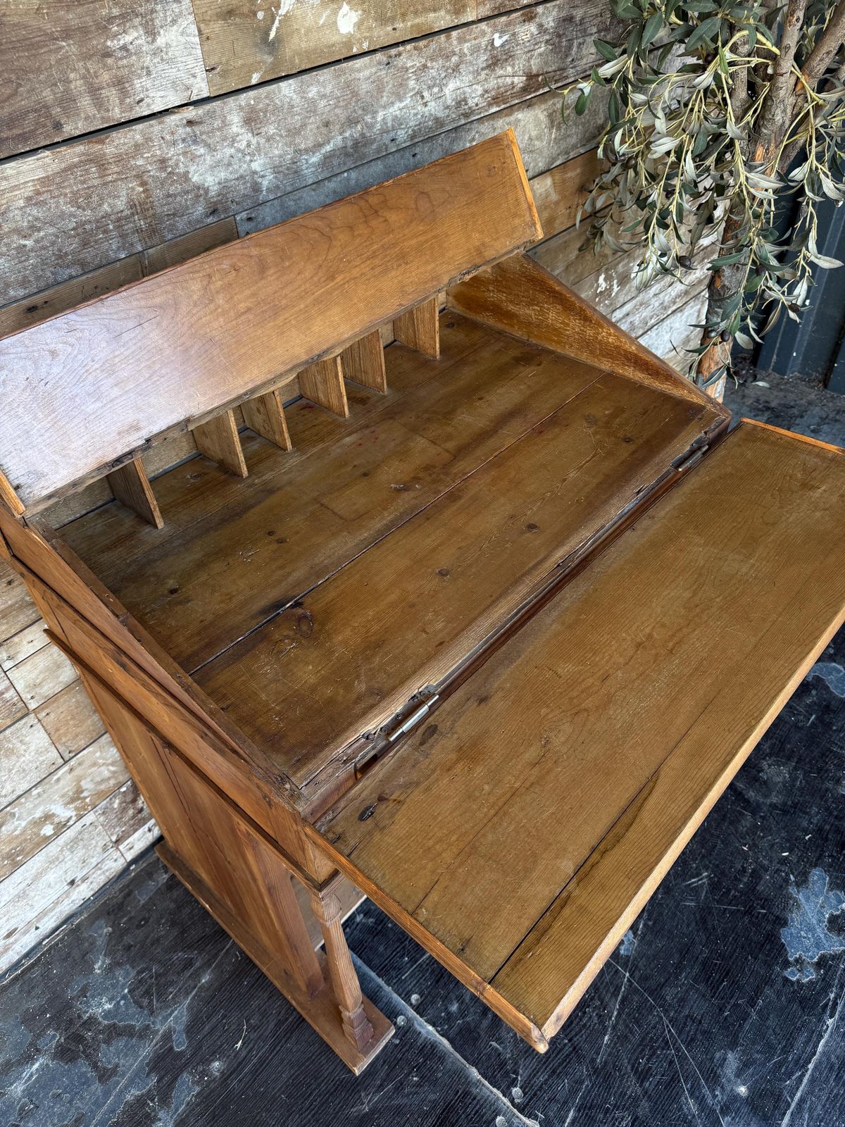 Victorian Pine Clerk's Desk, 1800s photo vinterior