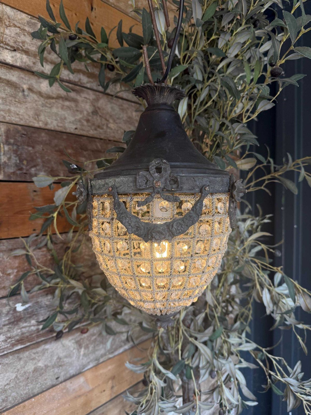 Small Acorn Chandelier, 1990s photo 290.0