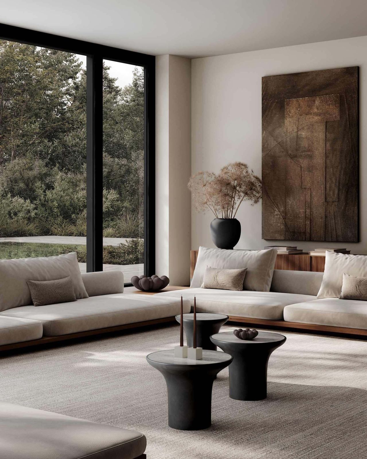 Coffee Table In Silver Travertine And Fiber Concrete Contemporary Design photo 1420.0