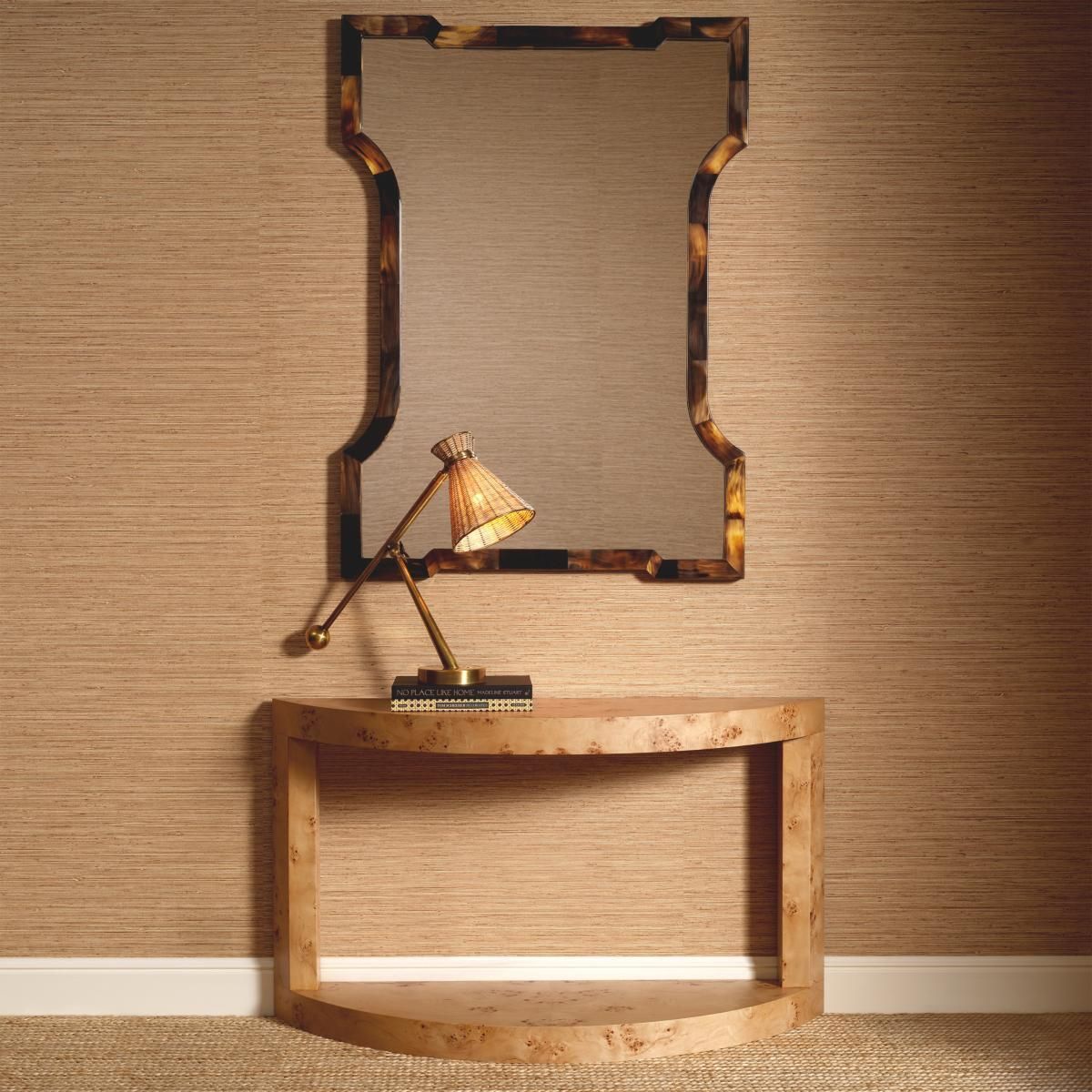 Console Table In Wood Burl Veneer, Contemporary Style photo furniture