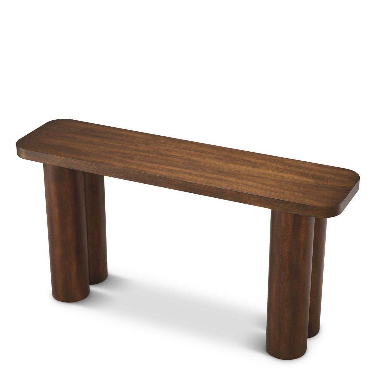 Console Table In Okoume Veneer And Column Legs photo buy