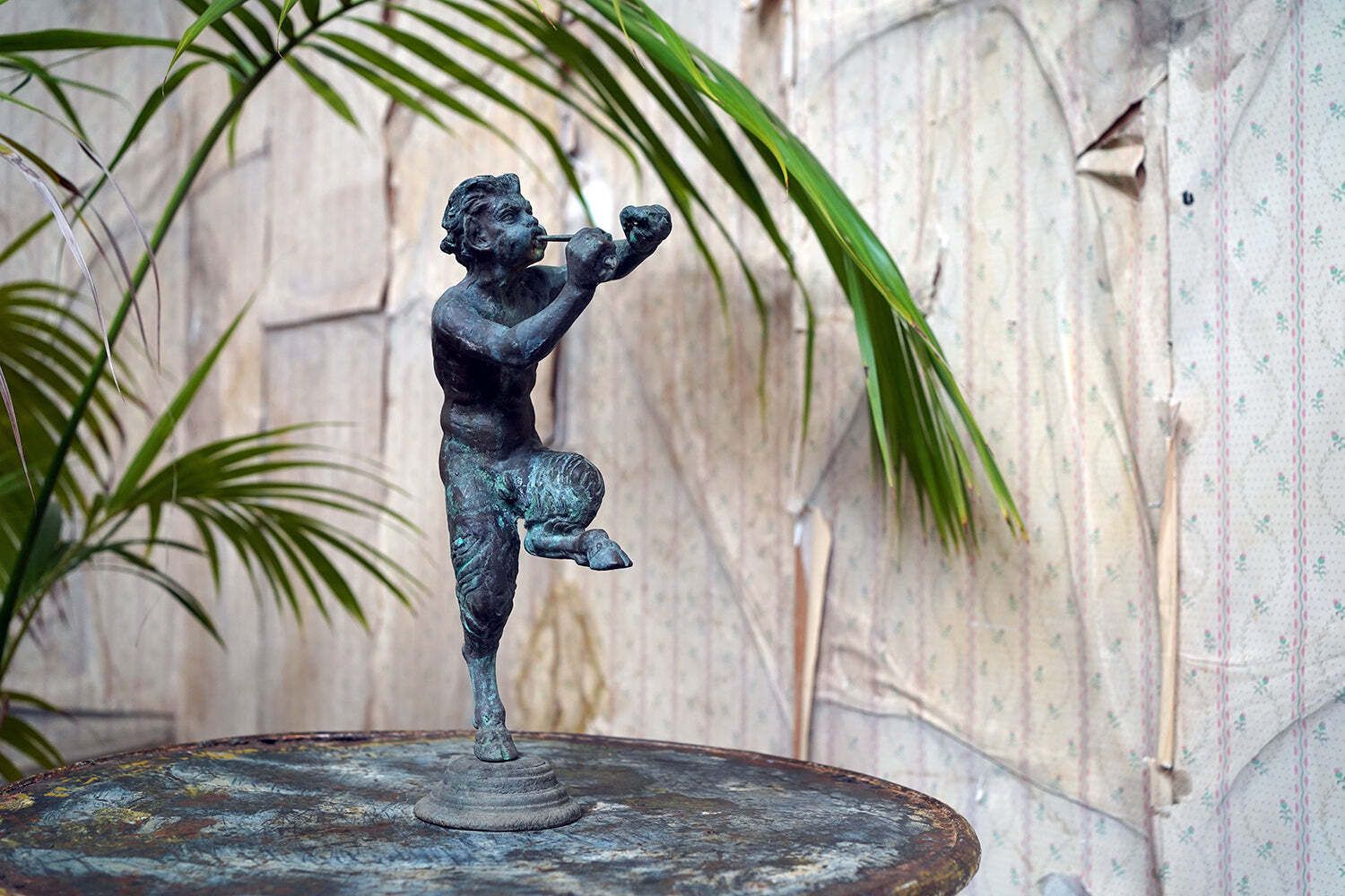 An Early 20thc Bronze Figure Of A Dancing Satyr Or Pan C.1900 20