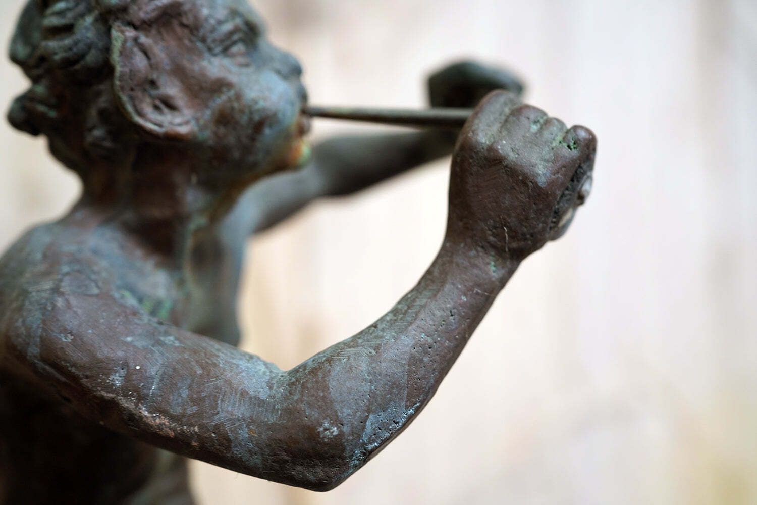 photo vintage An Early 20thc Bronze Figure Of A Dancing Satyr Or Pan C.1900 20
