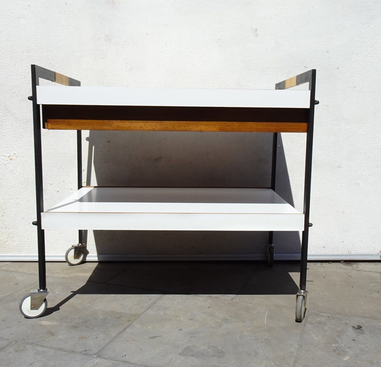 Minimalist Austrian Bar Cart Attributed To Carl Auböck, 1960 photo Furniture