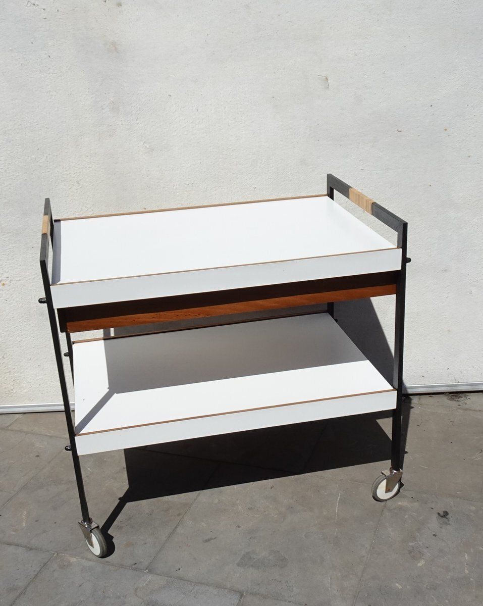 photo vinterior Minimalist Austrian Bar Cart Attributed To Carl Auböck, 1960