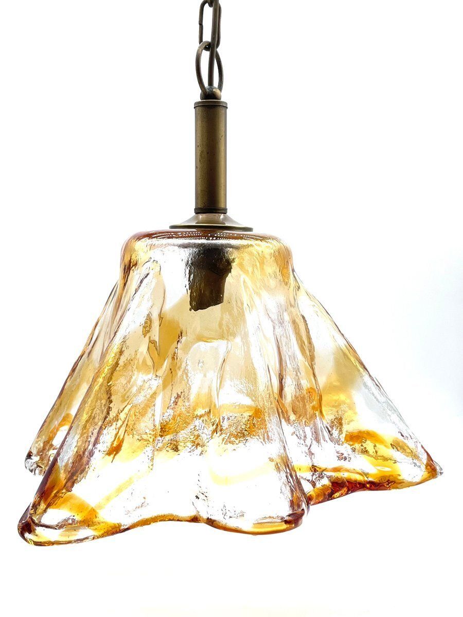 Large Murano Glass Fazzoletto Pendant Lamp, 1970s
