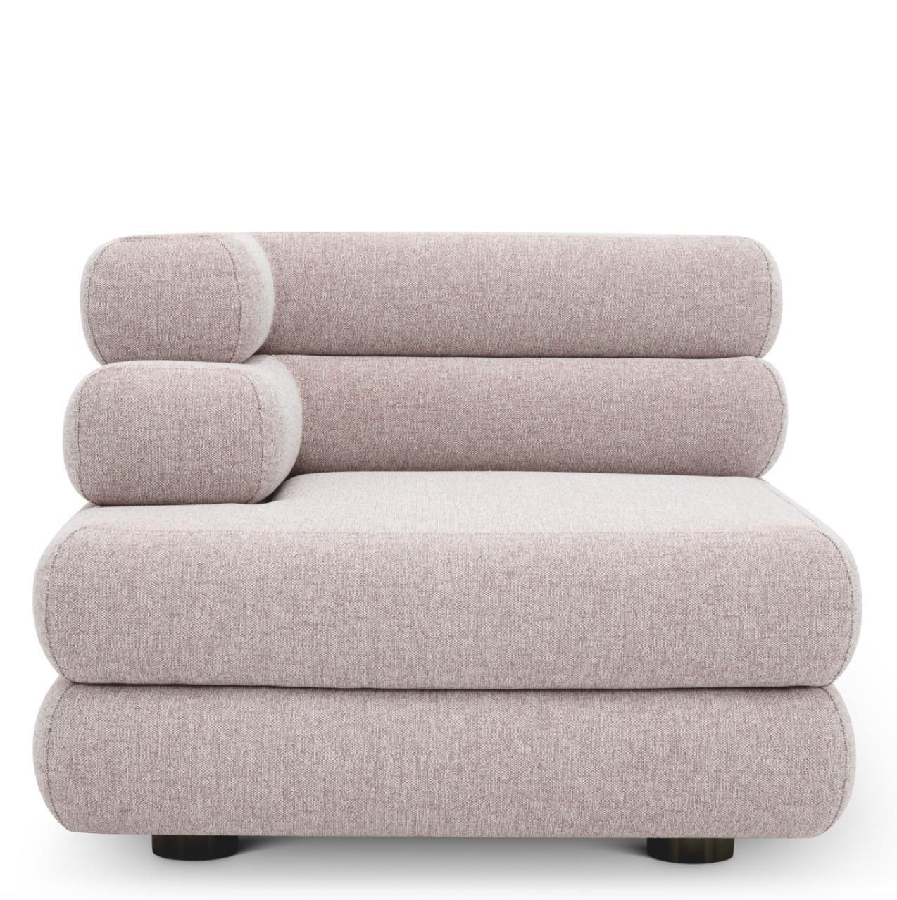 Outdoor Modular Sofa Left Module Light Grey Mauritius photo for sale
