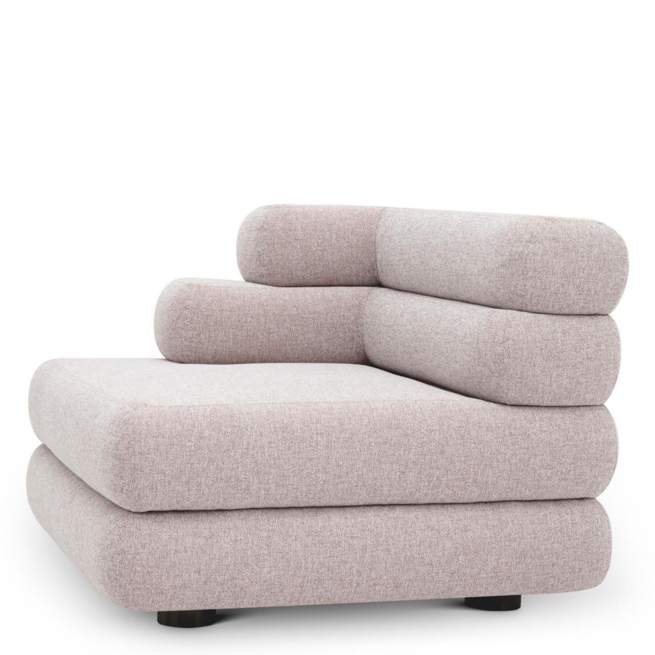 Outdoor Modular Sofa Left Module Light Grey Mauritius photo Garden Furniture