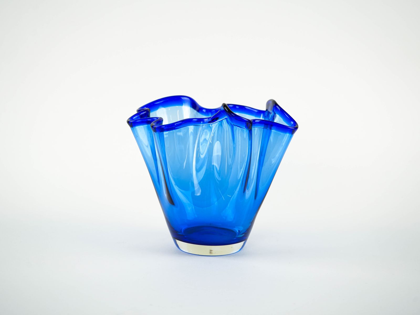 Cobalt Blue Tulip Vase, Danish Design, 1970s, Made In Denmark photo furniture