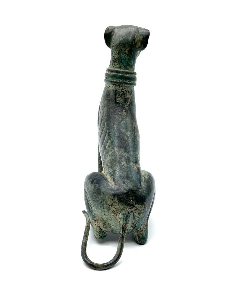 photo for sale Art Deco Bronze Greyhound Sculptures By Jules Edmond Masson, France, 1930
