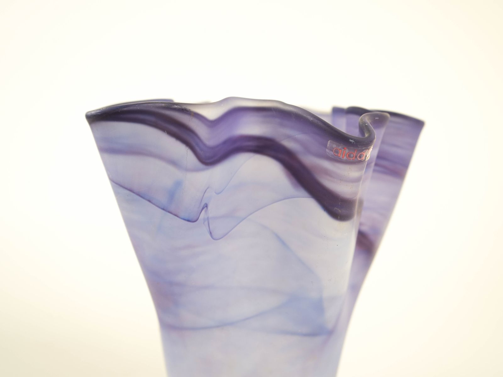 Paarse tulpenvaas, Deens design, jaren 1970, Made In Denmark photo vinterior