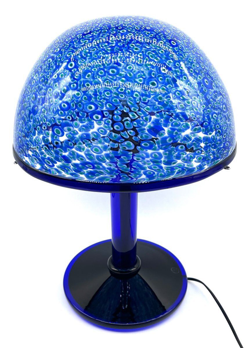 Neverrino Mushroom Lamps In Murrini Glass By Gae Aulenti For Vistosi, 1960s, Set Of 2 photo vinterior