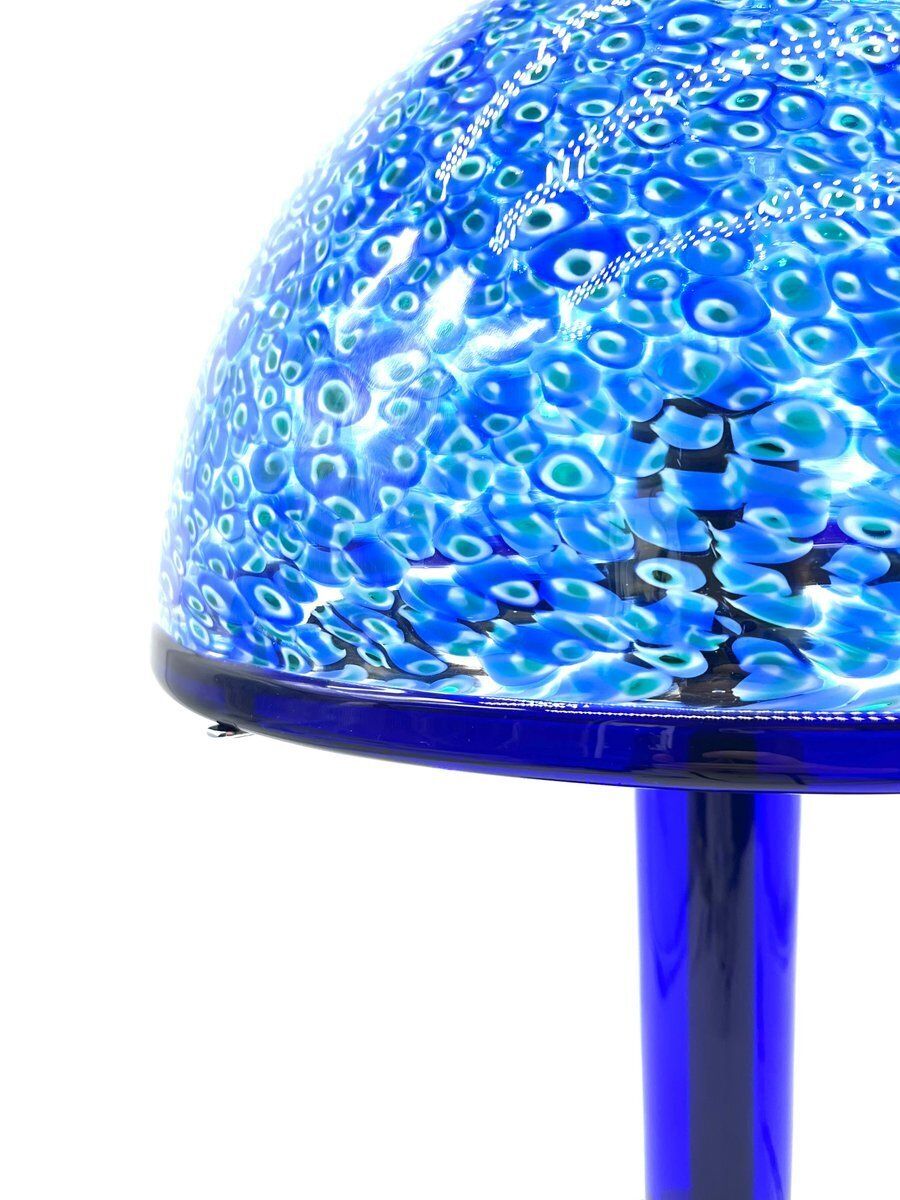 Neverrino Mushroom Lamps In Murrini Glass By Gae Aulenti For Vistosi, 1960s, Set Of 2 photo vintage