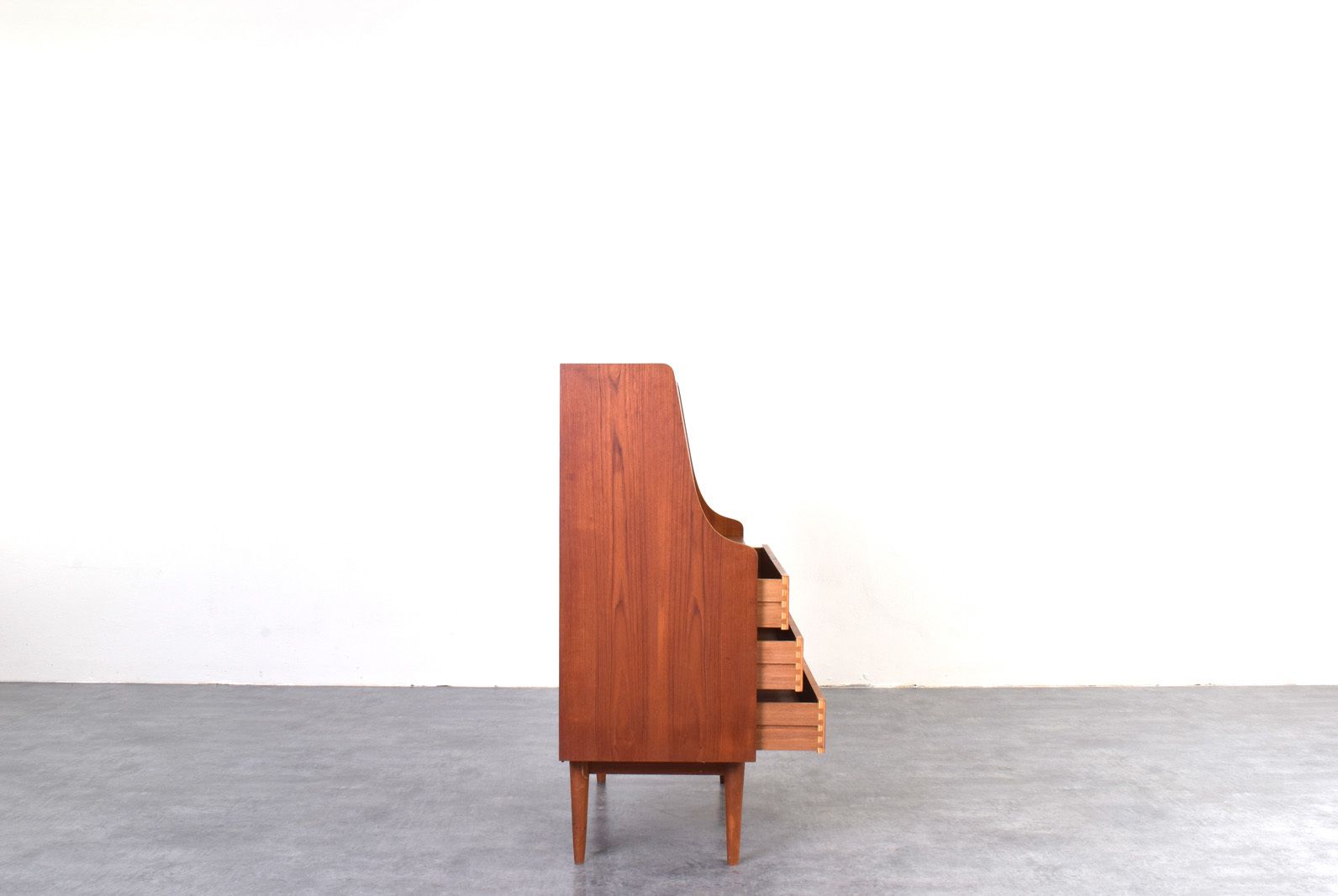 photo furniture Mid Century Danish Teak Secretary By Gunnar Nielsen For Tibergaard, 1960s.