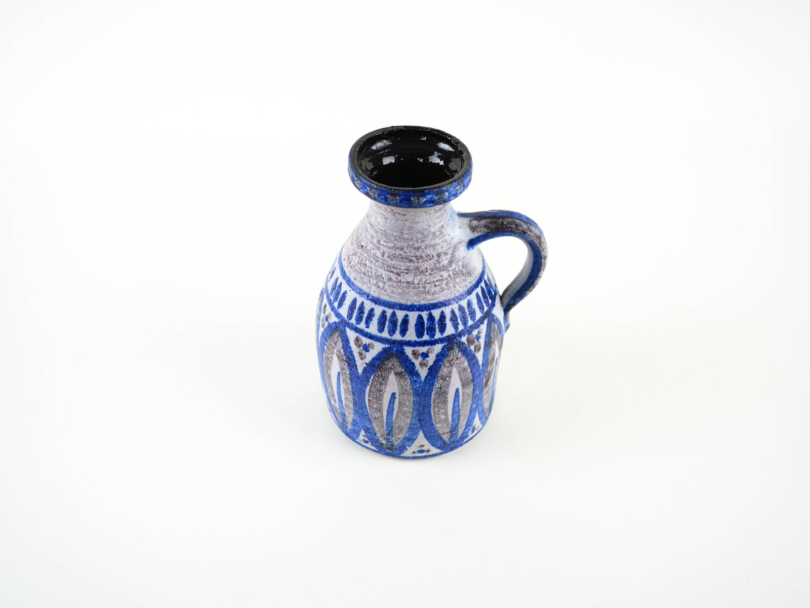 Ceramic Vase With A Handle, Danish Design, 1960s, Made In Denmark photo Home Decor