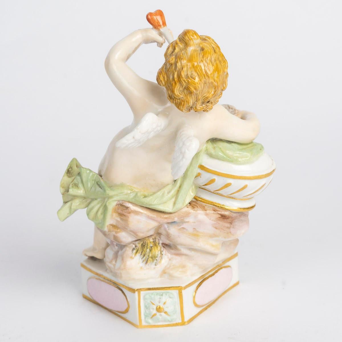 Meissen Porcelain Sculpture, 19th Century, Napoleon III Period. photo Art