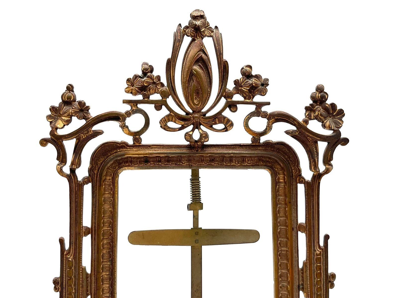 Victorian Cast Bronze Gold Plated Picture Frame photo buy
