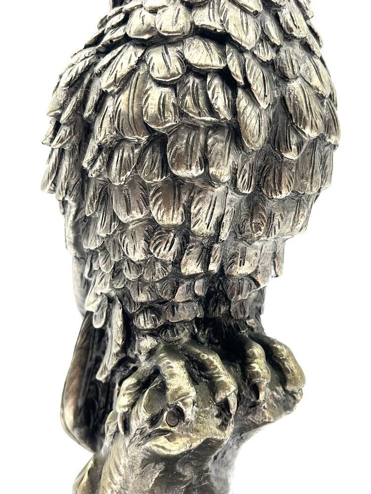 Art Deco Metal Owl photo vintage