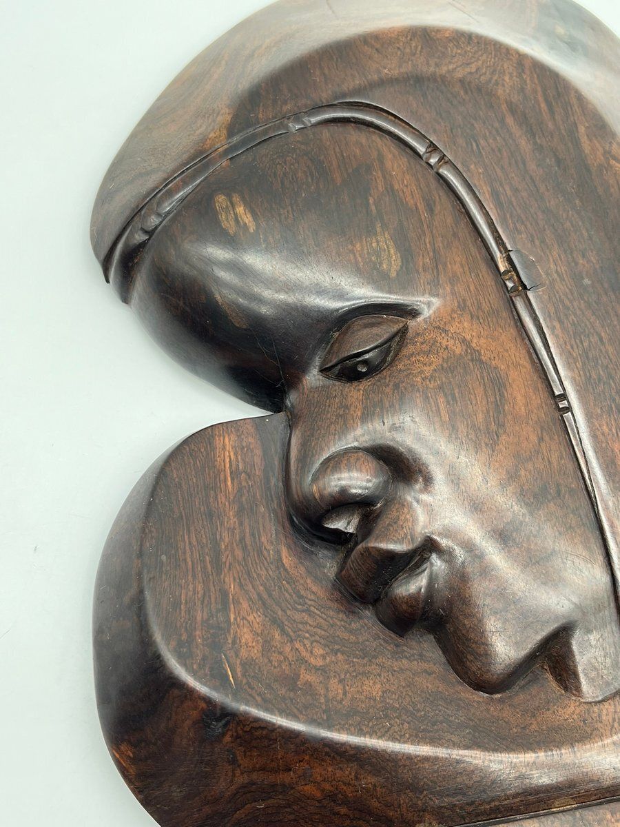 African Maasai Sculpture In Makassar Ebony, 1970s photo 327.0