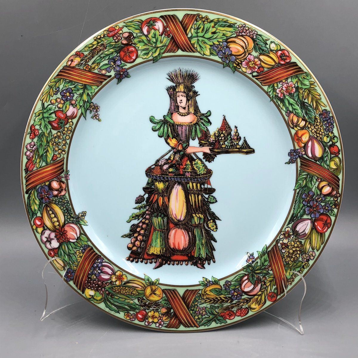 photo vintage Four Seasons Decorative Plates By Versace For Rosenthal, 1990s, Set Of 4