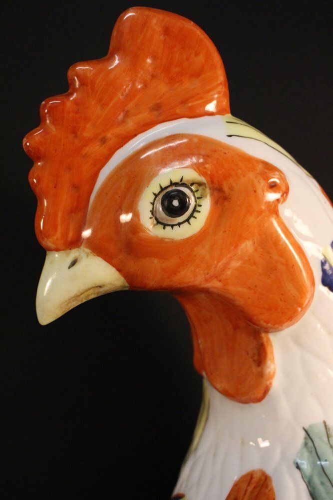 Large Antique Porcelain Rooster photo buy