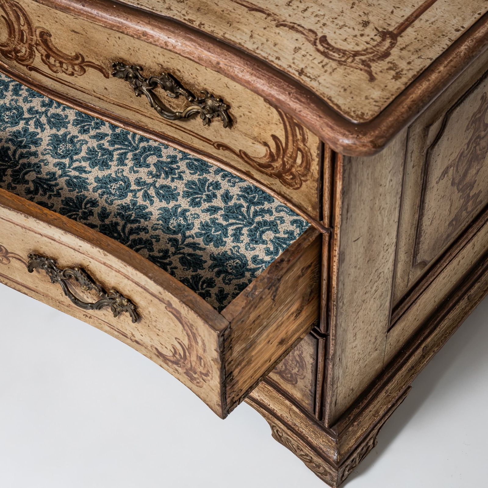 photo for sale Hand Painted Baroque Commode, 18th Century