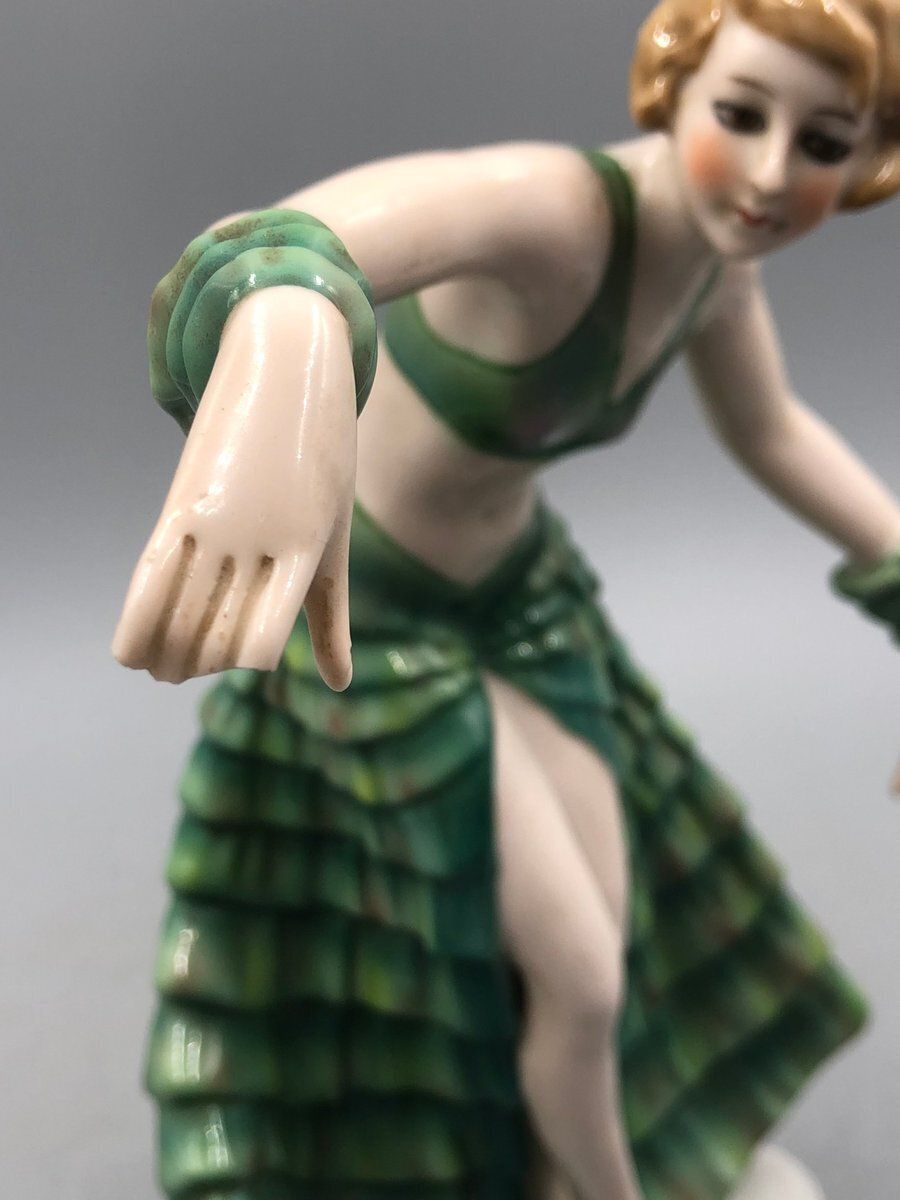 Art Deco Porcelain Dancer From Fasold & S Tauch photo vintage