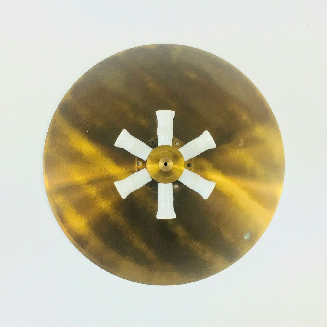 photo furniture Mid Century Scandinavian Glass & Brass Ceiling Light By Carl Fagerlund For Orrefors, Sweden, 1960s