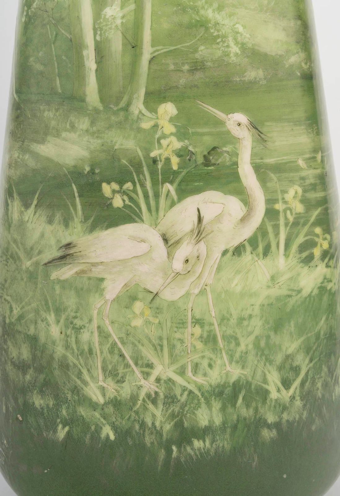 Large Earthenware Vase By Delphin Massier, Decorated By Jean Narbonne D'honoré. photo furniture