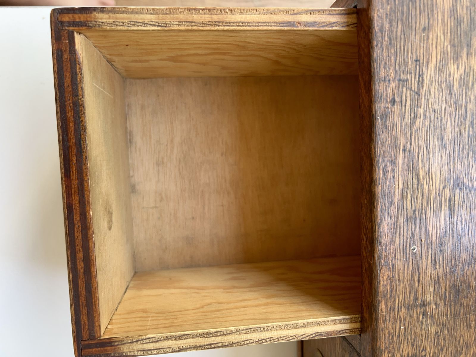 Mid Century Solid Wood Filing Drawers photo vintage