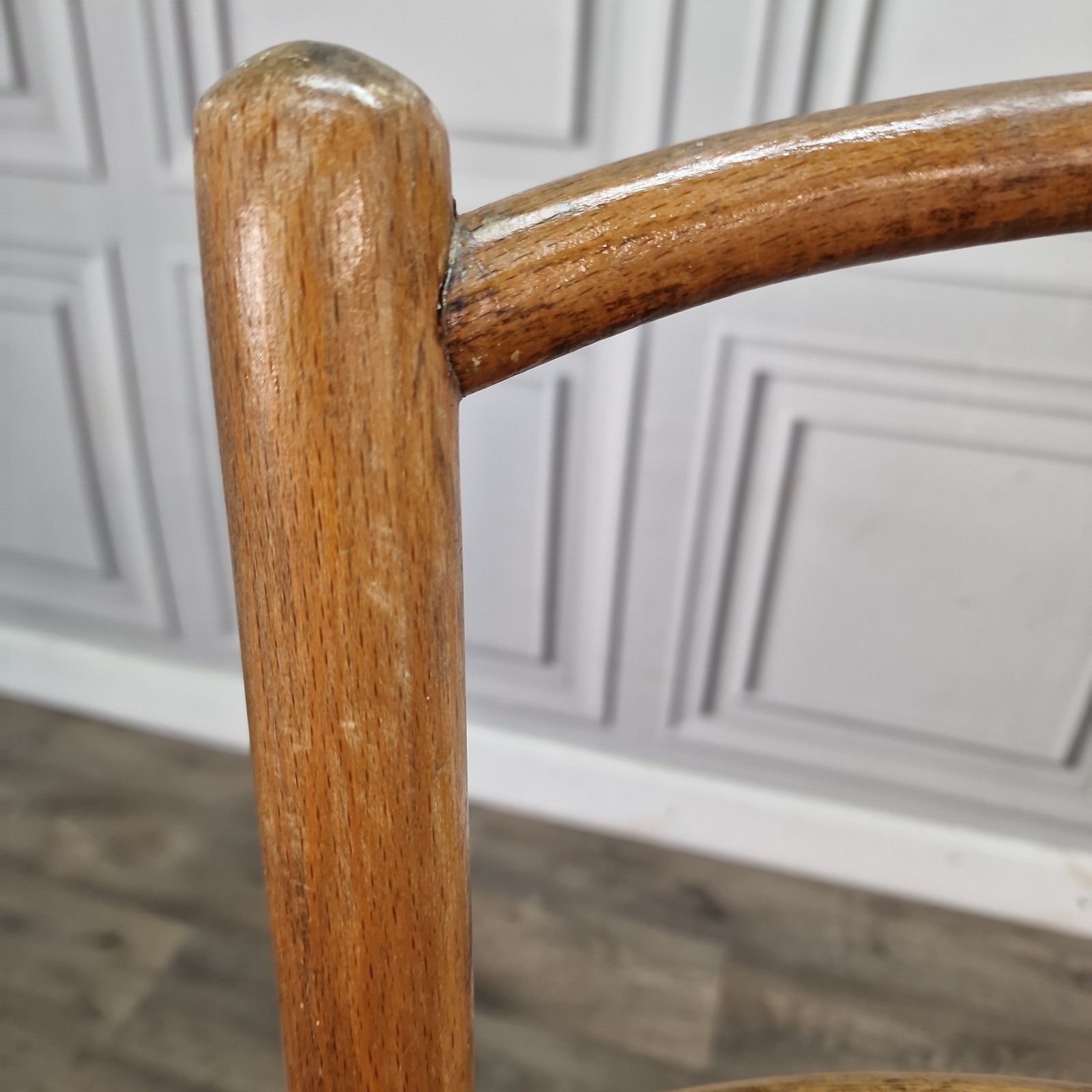 Vintage Mundus Bentwood Chair Pressed Seat Cafe Bistro Style Retro Mid Century photo vinterior
