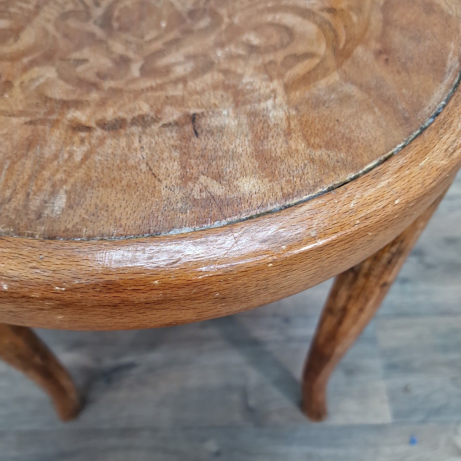 photo for sale Vintage Mundus Bentwood Chair Pressed Seat Cafe Bistro Style Retro Mid Century