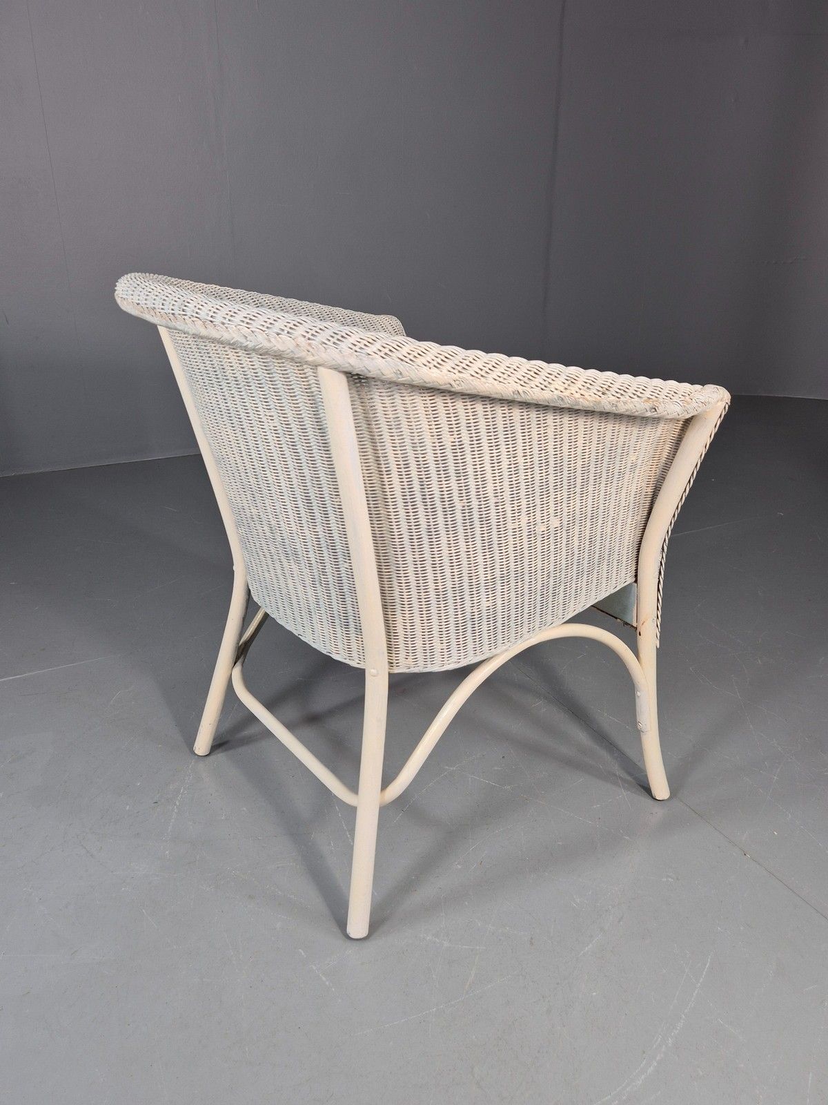 Vintage Lloyd Loom Tub Chair 1960s Original Quality Chair Retro  Eb12162 photo buy