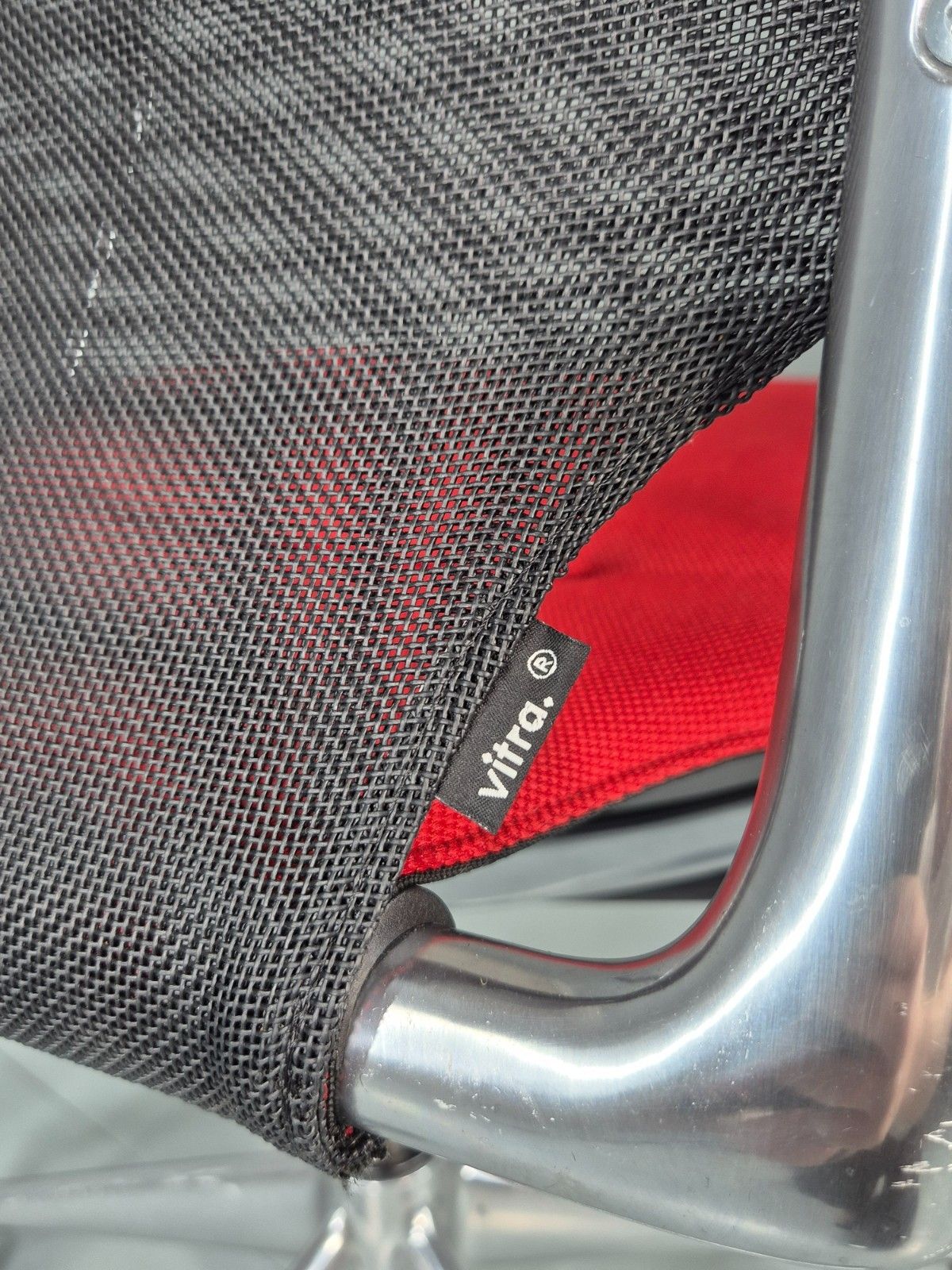 photo for sale Vintage Vitra Media Office Chair Red And Black Eb12246