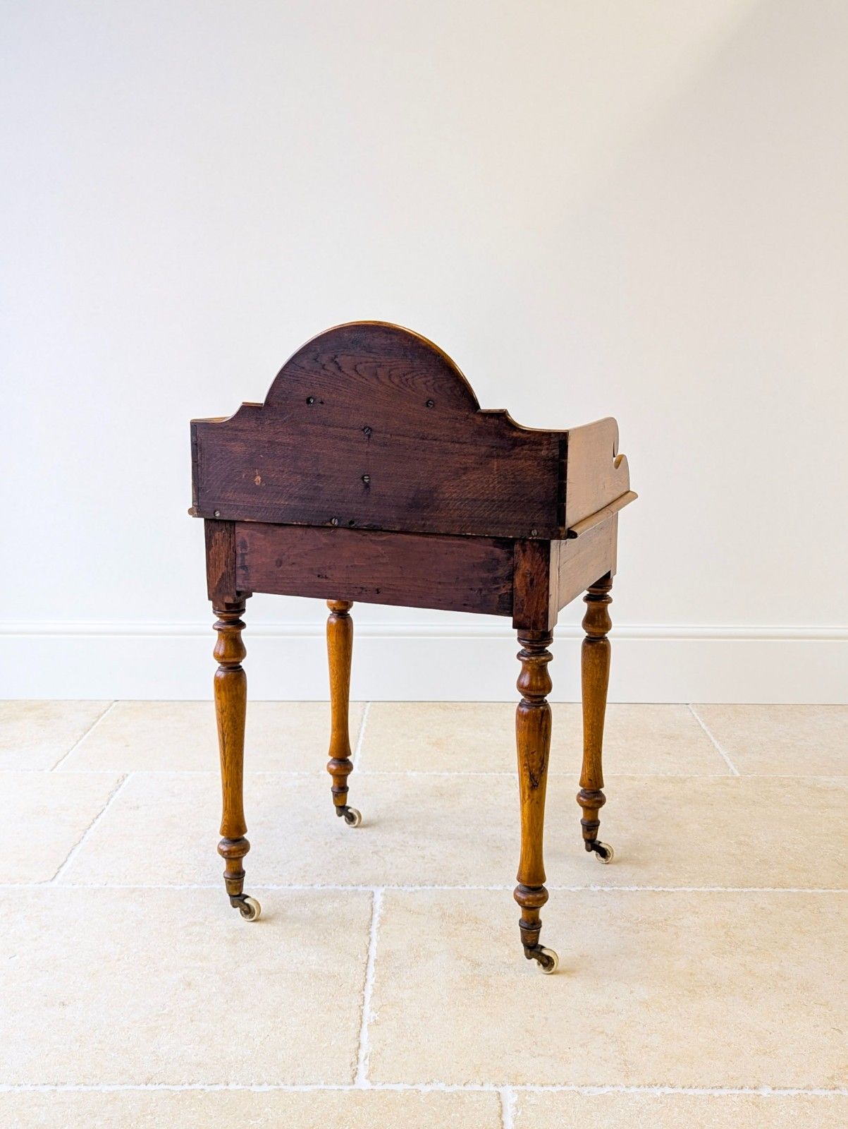 photo vintage Antique Early Victorian Oak Country House Gallery Side Table C.1840