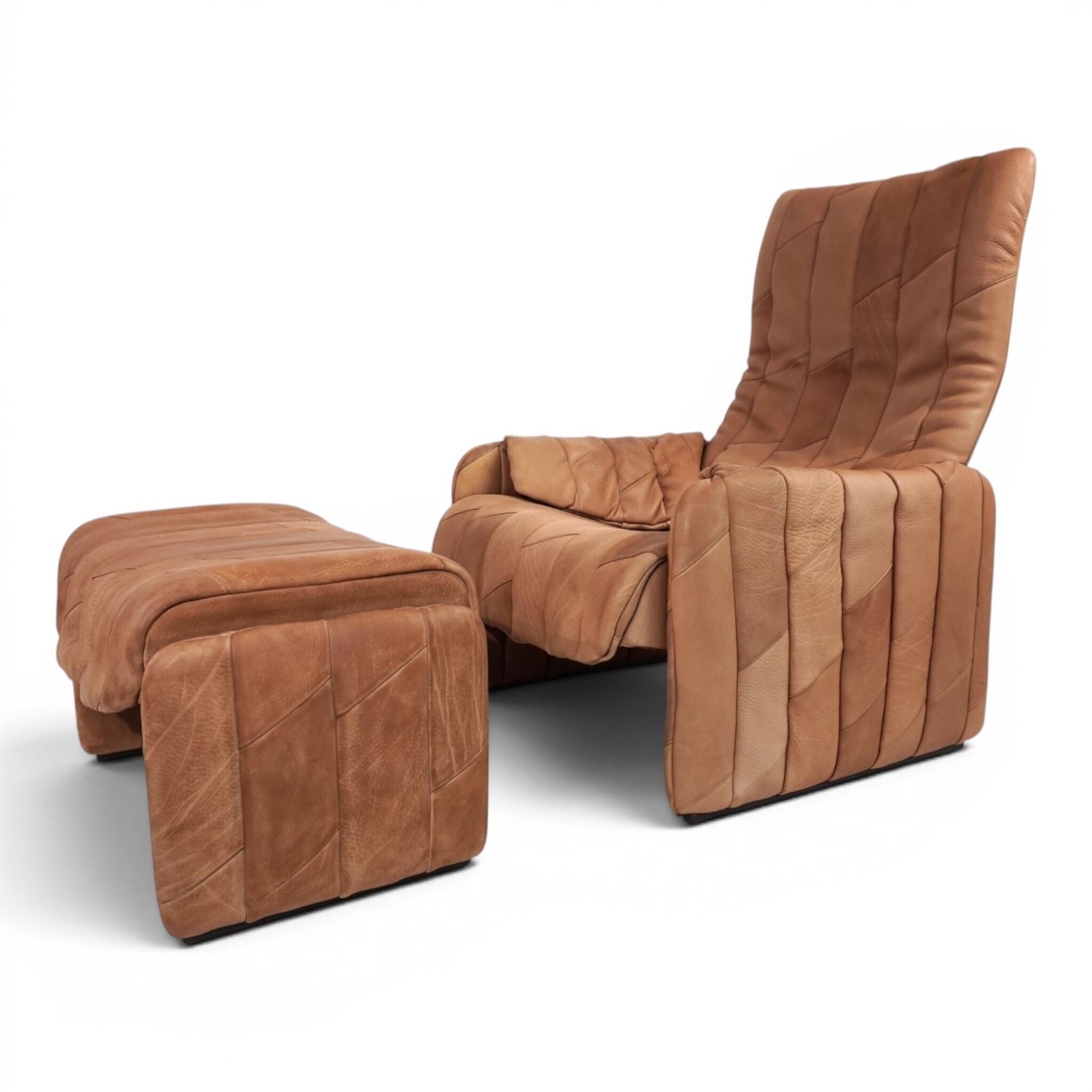 De Sede Ds 50 Buffalo Leather Patchwork Lounge Chair, 1970