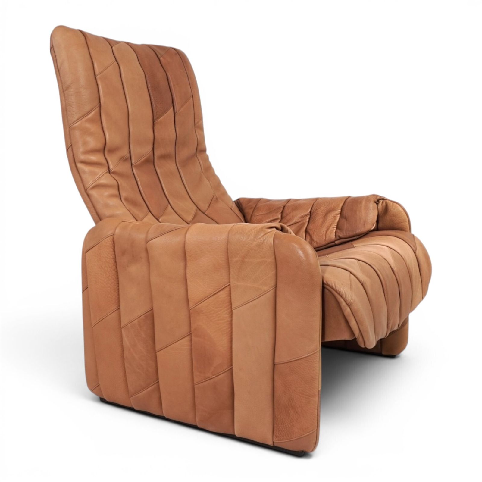 photo vintage De Sede Ds 50 Buffalo Leather Patchwork Lounge Chair, 1970
