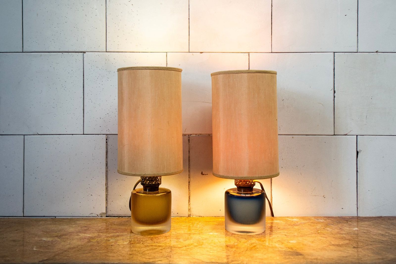 Inciso Table Lamp In Murano Glass By Paolo Venini, 1960s, Set Of 2 photo furniture